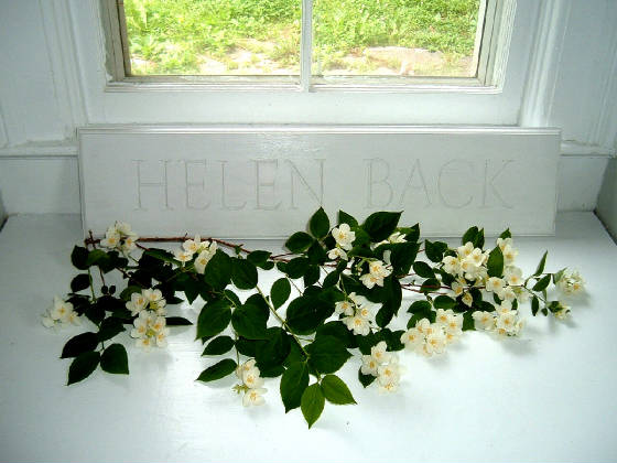 "Helen Back" get it?  I made this sign.